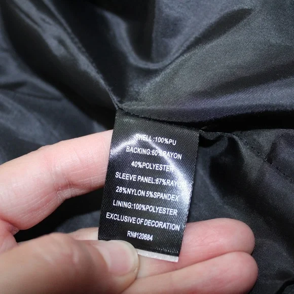 Torrid Insiders Collection Patch Moto Jacket Faux Leather Sz 0 (12/L) - Picture 4 of 9